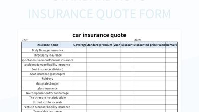 Standard Auto Insurance Quote Form Excel Template And Google Sheets ...